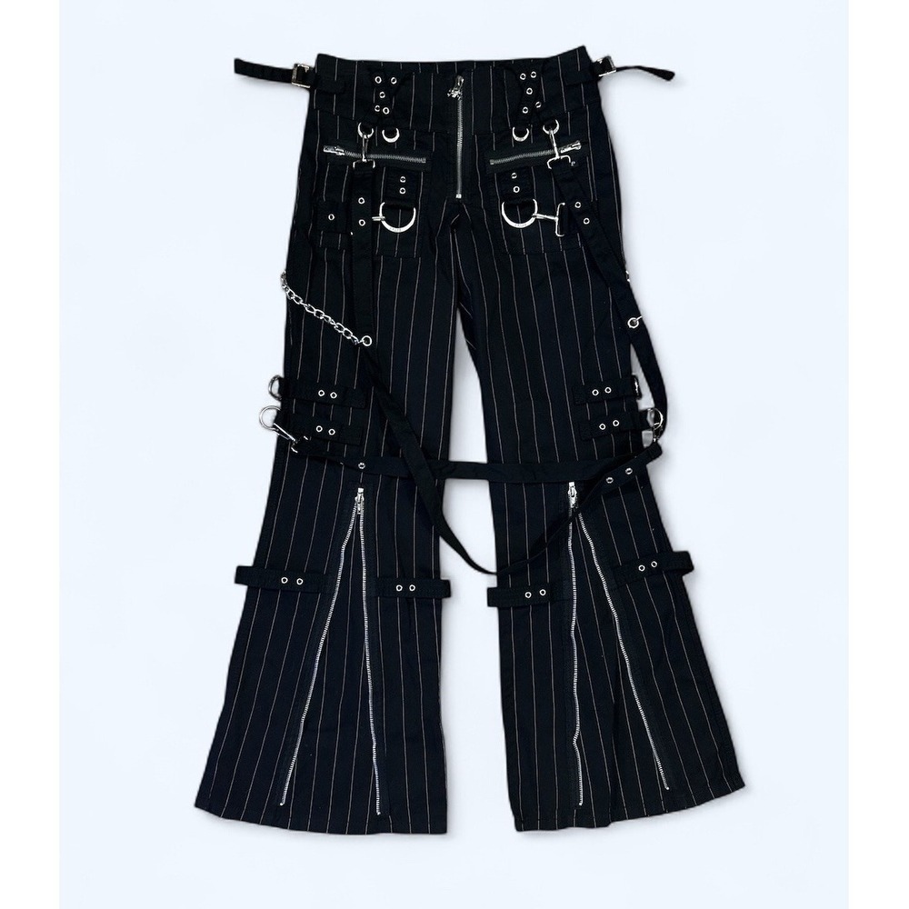 TRIPP‎ NYC BY DAANG GOODMAN PANTS WOMENS 25/1 PINSTRIPED GOTH STEAMPUNK